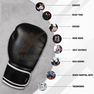 Gants de boxe en cuir de haute qualité, nouvelle arrivée, best-sellers, fabriqués au Pakistan, entraînement, évacuation de l'humidité, unisexe - Product Image 2