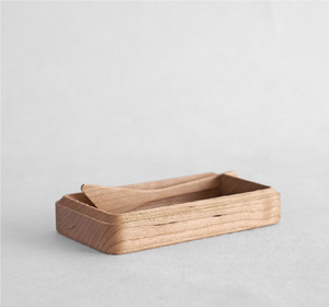 Boîte à beurre en bois rectangulaire, conteneur de rangement, plateau en bois pour beurre, couleur unie, cadeaux d'affaires - Product Image 6