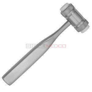 Maillet chirurgical Mead Bone de 7 pouces en acier inoxydable allemand avec têtes en nylon remplaçables – Instruments manuels pour la chirurgie générale - Product Image 4
