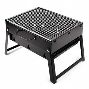 Barbecue portable pliable au charbon de bois du Vietnam, en métal, pour table, extérieur, camping, plage, avec housse de protection EPDGFC000 - Product Image 6