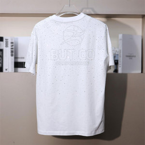 Cotton Made Best Selling <b>Rhinestone</b> T-Shirt Hot Sale <b>Rhinestone</b> T-Shirt Streetwear <b>Rhinestone</b> T-Shirt - Product Image 4