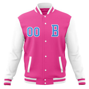 Blouson universitaire unisexe personnalisé en toile légère et respirante avec col montant et logo brodé pour équipe scolaire - Product Image 3
