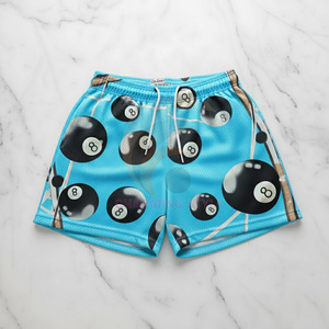 Shorts de football réversibles personnalisés unisexes à sublimation, séchage rapide, respirants, en maille, pour l'été, rugby, football, design fin - Product Image 1