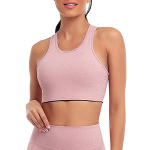 Vêtements de sport grande taille pour femmes en gros : soutien-gorge de sport et haut de yoga XL pour la course à pied avec logo au dos - Product Image 5