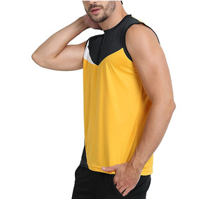 Débardeur de musculation pour homme, col rond, avec logo personnalisé, technique de lavage, qualité 100% coton tricoté - Product Image 2