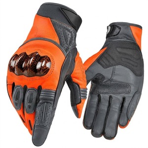 Gants de moto en cuir perforés rétro, style vintage, gants de motard d'été, tendance européenne - Product Image 6
