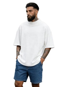Bangladesh Supplier Stylish Men's Plus Size Heavy Weight Oversized Printed Short Sleeve 100% Cotton Jersey Breathable Premium - Product Image 3