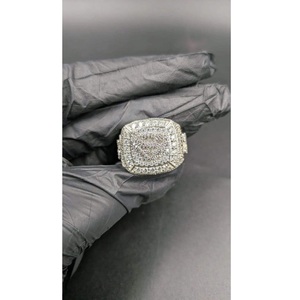 <b>Indian</b> Supplier Round Cut Moissanite Solitaire Ring 925 Sterling Silver Wedding Band For Women and Men Available At Best Price - Product Image 1