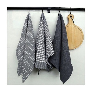 Vente en gros personnalisée Noël cuisine Washrag Buffalo Check Plaid brodé Golf 100% coton sur demande torchon de Noël cadeaux - Product Image 5