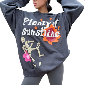 Sudadera cómoda para mujer con estampado, perfecta para salidas informales, uso diario, interior suave, sensación cálida y moderna. - Product Image 1