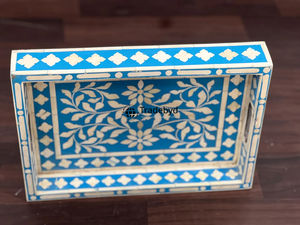 Bandeja Decorativa Premium con Incrustaciones de Hueso para Mesa de Comedor, por Tradebyd - Product Image 6