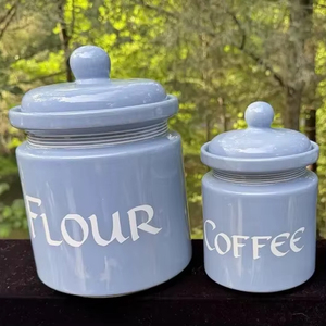 Vintage Style Flour <b>Storage</b> Canister With Clear Label Tight Seal Lid Generous Capacity <b>Kitchen</b> Pantry Organization Essential - Product Image 2
