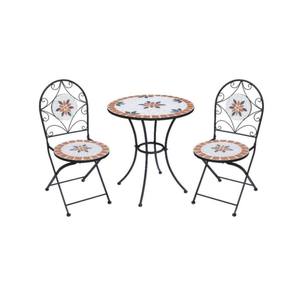 High Quality Durable Stainless Steel Mosaic <b>Bistro</b> <b>Table</b> Set Minimalist Ceramic Patio Dining <b>Table</b> Garden Furniture Courtyard - Product Image 1