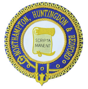 Badge de manteau maçonnique Durham KT Guard, personnalisé, brodé en tissu 3D, en feutre, à coudre, avec fixation magnétique, couleurs personnalisables - Product Image 2