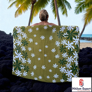 Premium Custom Tropical <b>Beach</b> Sarong Tahitian Pareo Hawaii Fiji Samoa OEM ODM Customized Manufacturing Service Provider India - Product Image 2