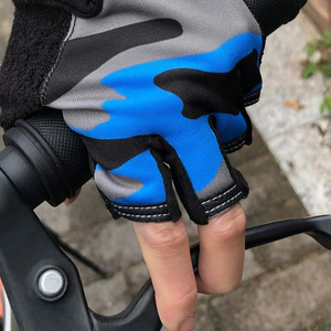 Pro Level Cycling Gloves Silicon Grip Palm Half <b>Finger</b> Mountain <b>Biking</b> Mitts Flexible Fit Road Racing Hand Guards Cycling Gloves - Product Image 5