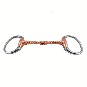Bocado de Caballo Ibérico Tradicional de Acero Inoxidable de Alta Resistencia con Anillo Circular, Equipo Ecuestre - Product Image 1