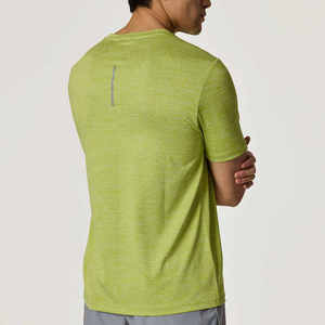Ensemble T-shirt col rond raglan noir et gris pour homme, séchage rapide, tricoté, short sportif d'été, couleur unie, 100 % coton, écologique - Product Image 3