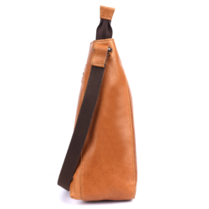 High Demand Classic Genuine Leather Cross Body Satchel Hand Bag With Zip Closure Large Capacity Unisex Daily Use - Product Image 3