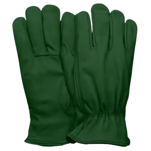Best Performance Heavy Duty Cowhide Grain Leather General Purpose <b>Driver</b> <b>Gloves</b> Elastic Cuff Tear-Resistant Industrial Safety - Product Image 2