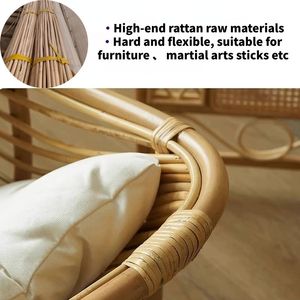 Canne de rotin entière, rotin brut naturel, rotang, tige droite, qualité mobilier, canne nettoyée, haute résistance pour la fabrication de meubles - Product Image 5