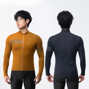 Maillot de cyclisme à manches longues personnalisé, isolé, à séchage rapide, avec fermeture éclair, pour marathon et sport, vêtements de cyclisme professionnels - Product Image 3