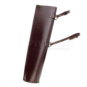 Sacoche de tir à l'arc en cuir pour homme, style vintage, coutures robustes, sangle réglable, confortable à porter, équipement de chasse et d'entraînement - Product Image 3