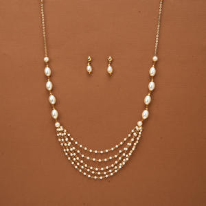 Collar Clásico de Latón Chapado en Oro con Circonitas para Mujer, 14 Pulgadas, Joyería de Aniversario - Product Image 4