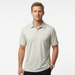 Chemise à manches courtes pour homme, couleur unie, tissu respirant, style décontracté, coupe régulière, jersey tricoté en polyester/coton - Product Image 6