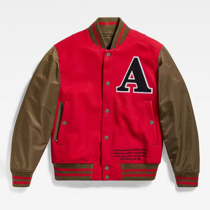 Veste de baseball universitaire patchwork, taille standard, broderie personnalisée, vestes universitaires de haute qualité - Product Image 6