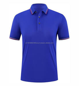 Camisa Polo de Manga Corta para Hombre, Diseño Personalizado con Logotipo Impreso, Cuello a Rayas de Seda de Hielo, Ropa de Trabajo de Verano, Camisa de Algodón - Product Image 5
