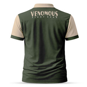Venomous Custom Solid Color for Shirt Unisex Short Sleeve Embroidered Logo Casual Breathable Quick Dry 240g Jersey Fabric - Product Image 5