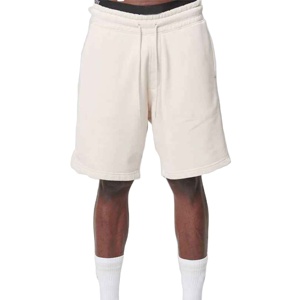 Short de sport de rue populaire avec LOGO personnalisé pour hommes Short de gymnastique au genou pour hommes Short Hip-Hop décontracté en coton éponge - Product Image 1