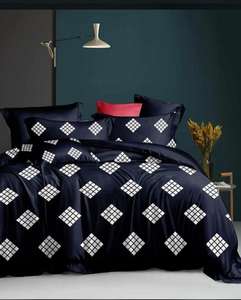 Ensemble de literie classique de qualité supérieure en 4 pièces, drap-housse 3D, housse de couette, garnissage en coton biologique 500TC, toutes saisons, écologique, floral - Product Image 2