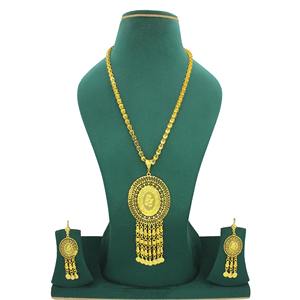 Necklace With Earrings <b>Jewellery</b> <b>Set</b> Goldplated Pure Brass High Quality Trendy African Design Jewelry - Product Image 4