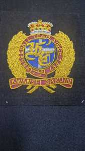 Patch en feutre non tissé noir brodé en 3D avec motif d'aigle doré et d'ancre pour sacs - Product Image 3