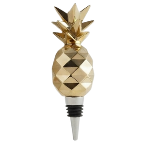 Accesorios para Bebidas, Tapón de Botella con Forma de Piña, Tapón de Botella de Acero Inoxidable, Tapones de Vino Metálicos con Acabado Dorado - Product Image 5