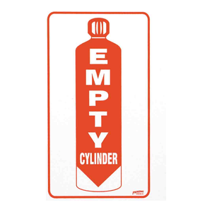 Panneau de signalisation Brady « Cylindre vide » pour les zones de stockage de gaz industriels et de laboratoire - Product Image 2