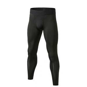 Lightweight Men Spats Compression Pants Polyester Spandex Fabric Stretch Fit Quick Dry For Gym Training Running Fitness Use - Product Image 4