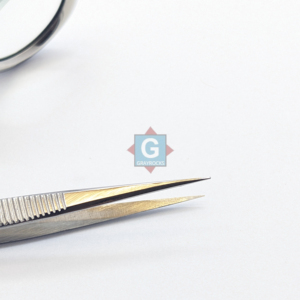 Grayrocks Jewelers Loupe Tweezers 21mm Glass Lens Without <b>Light</b> Precision <b>Magnifier</b> Tool - Product Image 6