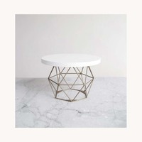 Support à gâteau en métal antiadhésif blanc, 2 pièces, design élégant, nouveau modèle, support de service pour desserts personnalisé, nouvelle collection