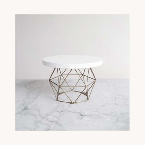 Metal Non-Stick <b>White</b> 2-Piece <b>Cake</b> Pedestal <b>Stand</b> Stylish New Design Customized Dessert Serving Holder New Arrival Collection - Product Image 4