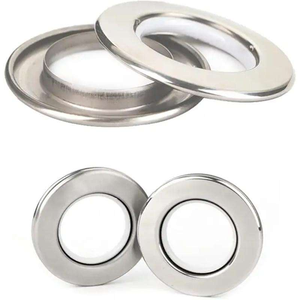 Anneau de rideau métallique avec clip de fixation pour fenêtre domestique, support pour tringles à rideaux, rails et accessoires de rideaux de qualité supérieure - Product Image 2