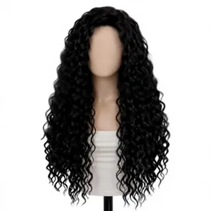 High Quality Dark Brown Body Wave Loose <b>Curly</b> HD Invisible Lace Frontal Human <b>Hair</b> <b>Wig</b> Pre Plucked Natural Hairline - Product Image 3
