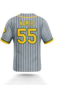 Camiseta de Béisbol con Estampado Digital Personalizado, Último Diseño, Diseña Tu Propio Uniforme de Equipo con Botones, Tejido Transpirable de Secado Rápido - Product Image 4