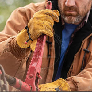 Nouveauté : Gants de travail à écran tactile, de qualité supérieure, respirants, en cuir, anti-chaleur, imperméables et durables - Product Image 4