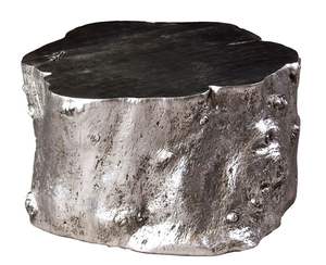 Tabouret en aluminium sur mesure de haute qualité à vendre – Mobilier de qualité supérieure, tabouret en métal avec finition dorée, ottoman en laiton - Product Image 2