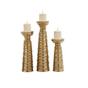 Porte-bougie décoratif élégant en aluminium pour décoration de mariage, bar, fête, salon – Centre de table raffiné - Product Image 5