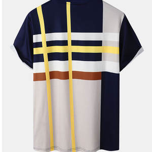 T-shirt pour homme coupe moderne |   Double couture durable |   Hauts polyvalents pour un usage quotidien |   Tissu au toucher confortable et de qualité supérieure - Product Image 2