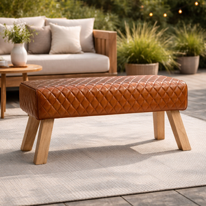 ม้านั่งหนังดีไซน์ทันสมัยพร้อมเบาะนุ่มสบาย โครงสร้างแข็งแรงทนทาน เหมาะสำหรับทางเข้าบ้าน ห้องนอน ห้องนั่งเล่น หรือห้องรับประทานอาหาร - Product Image 2